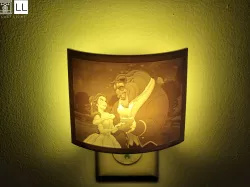 BEAUTY AND THE BEAST NIGHT LIGHT - FOR GE COLORED NIGHT LIGHT