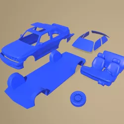 bmw m3 coupe e30 1986 PRINTABLE CAR In Separate Parts