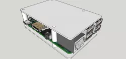 Boitier minimaliste raspberry pi 3 / Minimalistic Raspberry pi case