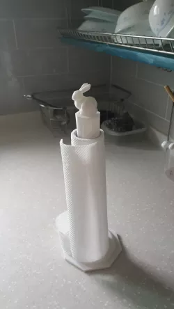 bunny paper towel hoder