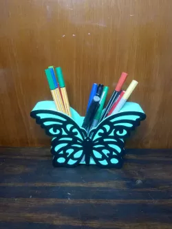 Butterfly pencil holder