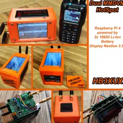 Case for Dual MMDVM with Raspberry Pi 4 and 18650 Li-Ion