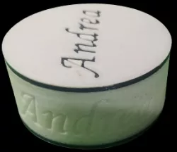 Case with screw lid custom message