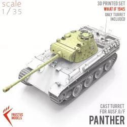 Cast Turret "Gussturm" for Panther Ausf.G/F/ II 3d-print