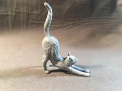 Cat stretching (model for 3D printing), free