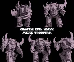 Chaotic Evil Heavy Melee Troopers