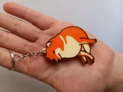 Cheems meme keychain