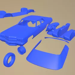 Chevrolet Impala 1972 Printable Car In Separate Parts