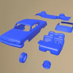 CHEVROLET IMPALA SS 1962 PRINTABLE CAR WITH SEPARATE PARTS