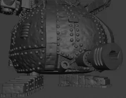 Chonky Stompy Ork Robot Belly Gun