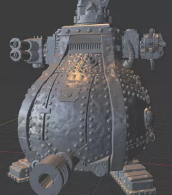 Chonky Stompy Ork Robot for Titan Battles