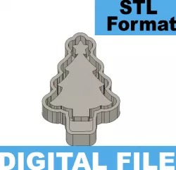 Christmas Tree Freshie Molding Model STL