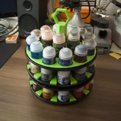 Citadel Paint storage system using used spool