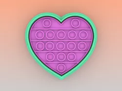 COOKIE CUTTER HEART POP IT-COOKIE CUTTER HEART POP IT