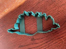 cookie cutter outline of Corsica
