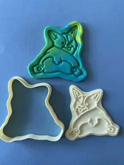 Corgi bum cookie cutter