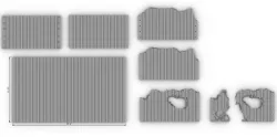 Corrugated metal sheets