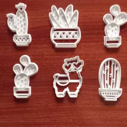 CORTANTES DE CACTUS (CON LLAMA) X6