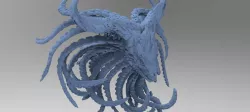Cthulhu Squid monster sculpture 1