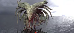 Cthulhu Squid monster sculpture Deep Sea 3