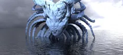 Cthulhu Squid monster sculpture Deep Sea