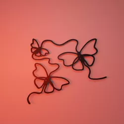 cuadro butterflies