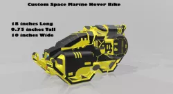 Custom Space Marine Hover Cycle - 7 inch Figure Scale