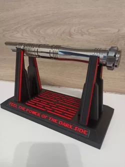 Dark side lightsaber stand