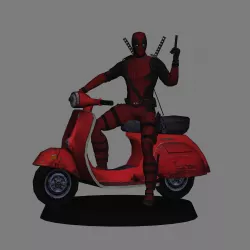 Deadpool - Deadpool Movie low poly 3d print