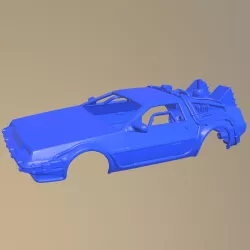 DeLorean DMC-12 BTTF 1981 Printable Car Body