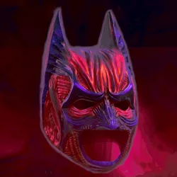 demon style batman helmet mask Halloween