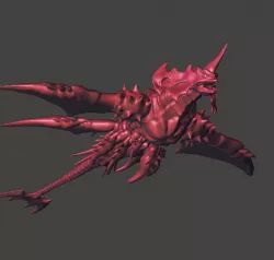 DESTROYAH FLYING - 4th FORM GODZILLA KAIJU HI-POLY STL for 3D printing