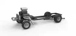 Diecast Chassis of Gasser Scale 1:25
