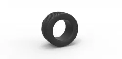 Diecast Dune buggy rear tire 18 Scale 1:25