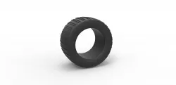 Diecast Dune buggy rear tire 19 Scale 1:25