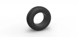 Diecast Dune buggy rear tire 21 Scale 1:25