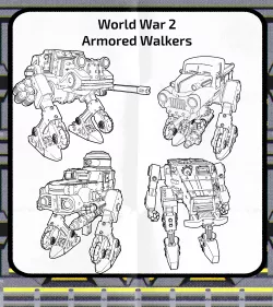 Dieselpunk Walking Tanks for Tabletop
