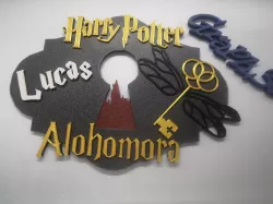 door plaque decorative harry potter