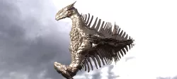 Dragon bone deity monolith