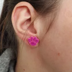 Earring cat paws