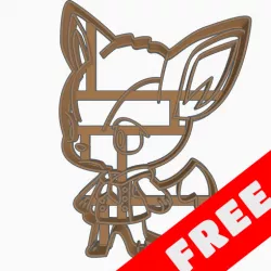 Eevee Pokemon x Animal Crossing Cookie Cutter Anime Chibi
