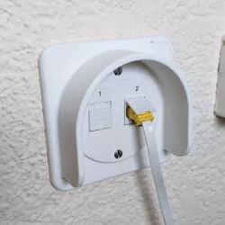 Ethernet Outlet Socket Protector Wallplate
