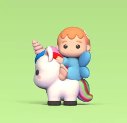 Fairy with Unicorn