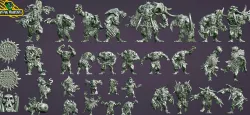 Fantasy Football Savage Orc Team - COMPLETE BUNDLE - PRE-SUPPORTED