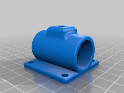 Feeding tube holder for 1/2 inch emt conduit