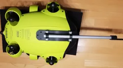 Fifish V6 V6s universal payload holder for tools, retrieval hook, gripper, net, clamp.