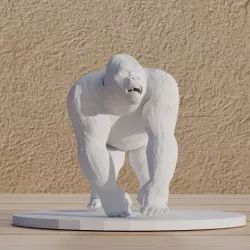 File : Reproduction of a Gorilla in STL digital format