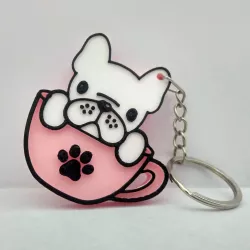 french bulldog keychain