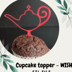 GENIE LAMP CUPCAKE TOPPER