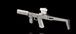 Glock 17 Frame DD17.2 Rails PDW adapter
